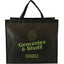 Wipe-Clean Jumbo Tote, Laminated Inside and Out - Black - Front