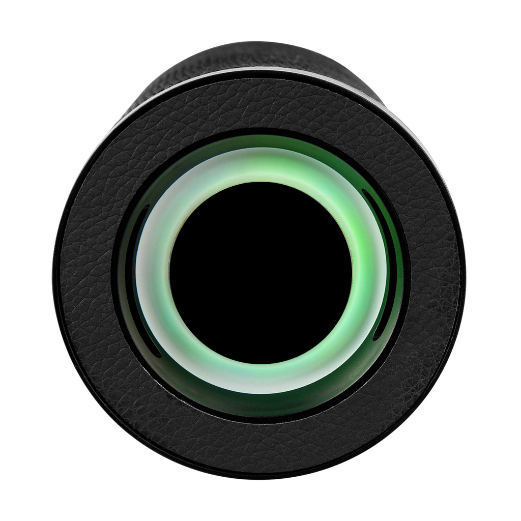 Wireless Barrel Speaker with Flashlight - Black - Front