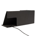 Wireless Charging Desk Organizer and Dry Erase Board - Black - Back