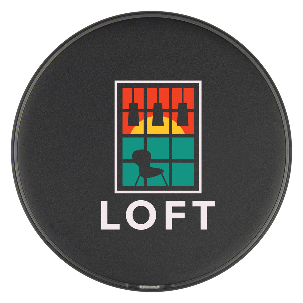 Wireless Charging Pad for Phones - Black - Full Color