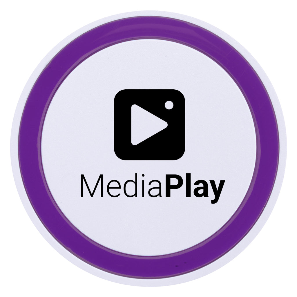Wireless Charging Pad for Phones Full Color - Purple - Silk Screen