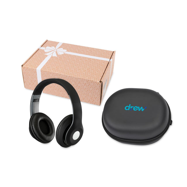 Wireless Headphones and EVA Travel Case Set