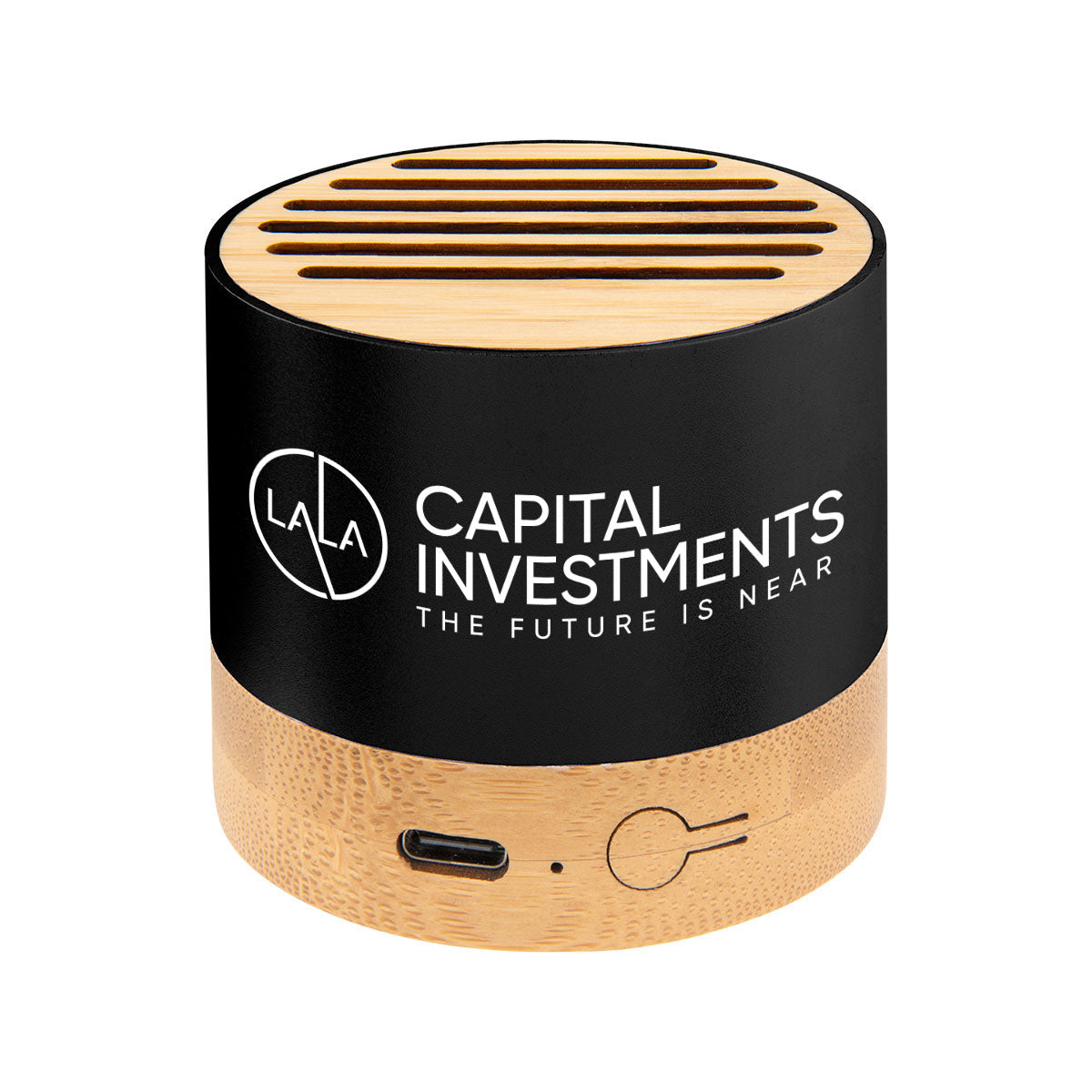 Wireless Speaker in Recycled Aluminum - Black - Silk Screen