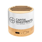 Wireless Speaker in Recycled Aluminum - Silver - Silk Screen