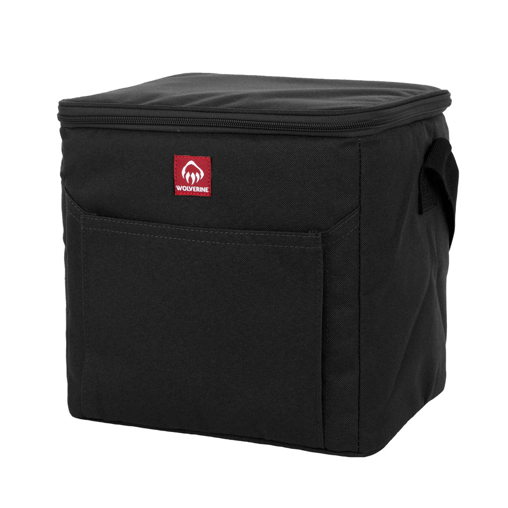 Wolverine Canvas Lunch Cooler for 24 Cans Embroidery - Black - Left Angle