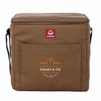 Wolverine Canvas Lunch Cooler for 24 Cans Embroidery - Chestnut - Front