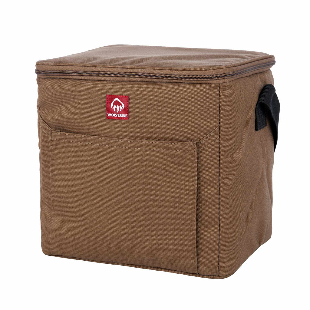 Wolverine Canvas Lunch Cooler for 24 Cans Transfer - Chestnut - Left Angle