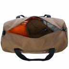 Wolverine Center Zip Canvas Duffel Bag, 22 Inches Transfer - Chestnut - Top