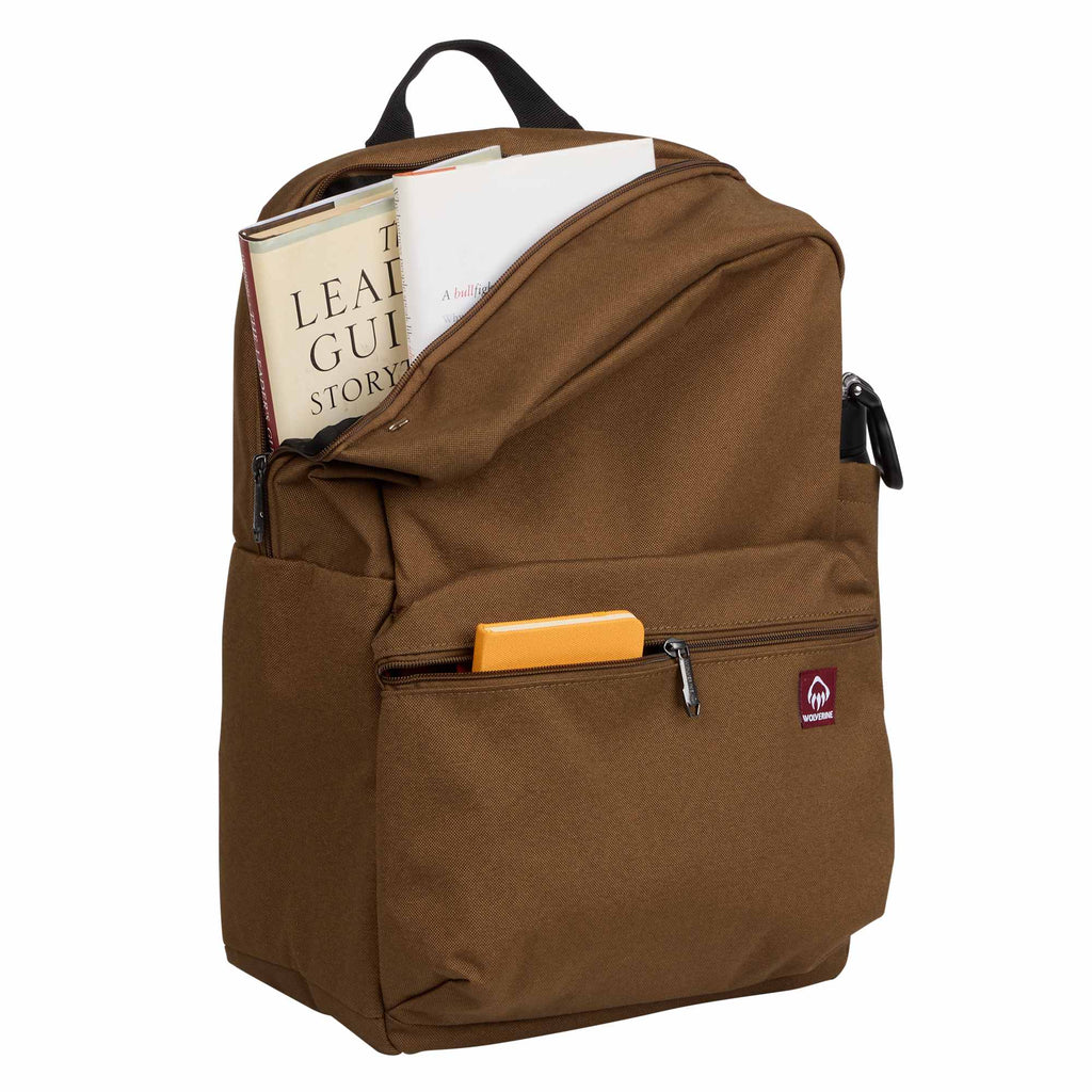 Wolverine Classic Backpack, 24L Embroidery - Chestnut - Propped
