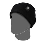 Wolverine Rib Knit Watch Cap, Made in USA Embroidery - Black - Right Angle