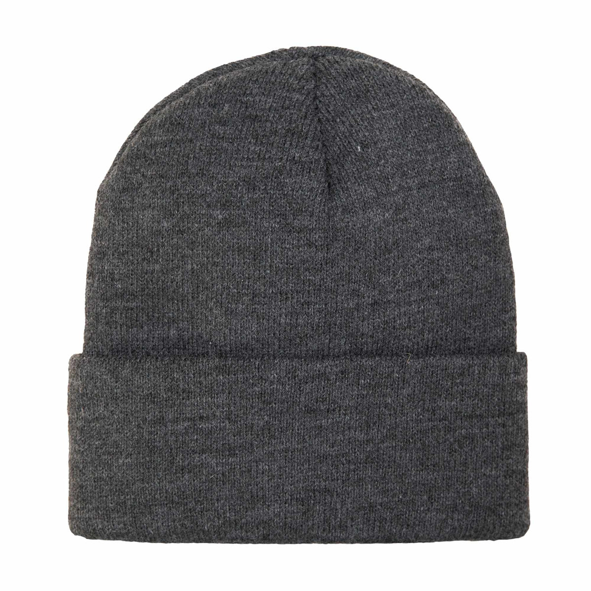 Wolverine Rib Knit Watch Cap, Made in USA Embroidery - Charcoal Grey - Back
