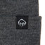 Wolverine Rib Knit Watch Cap, Made in USA Embroidery - Charcoal Grey - Detail