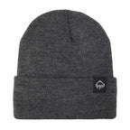 Wolverine Rib Knit Watch Cap, Made in USA Embroidery - Charcoal Grey - Front