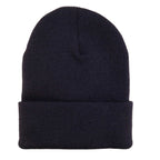 Wolverine Rib Knit Watch Cap, Made in USA Embroidery - Dark Navy - Back