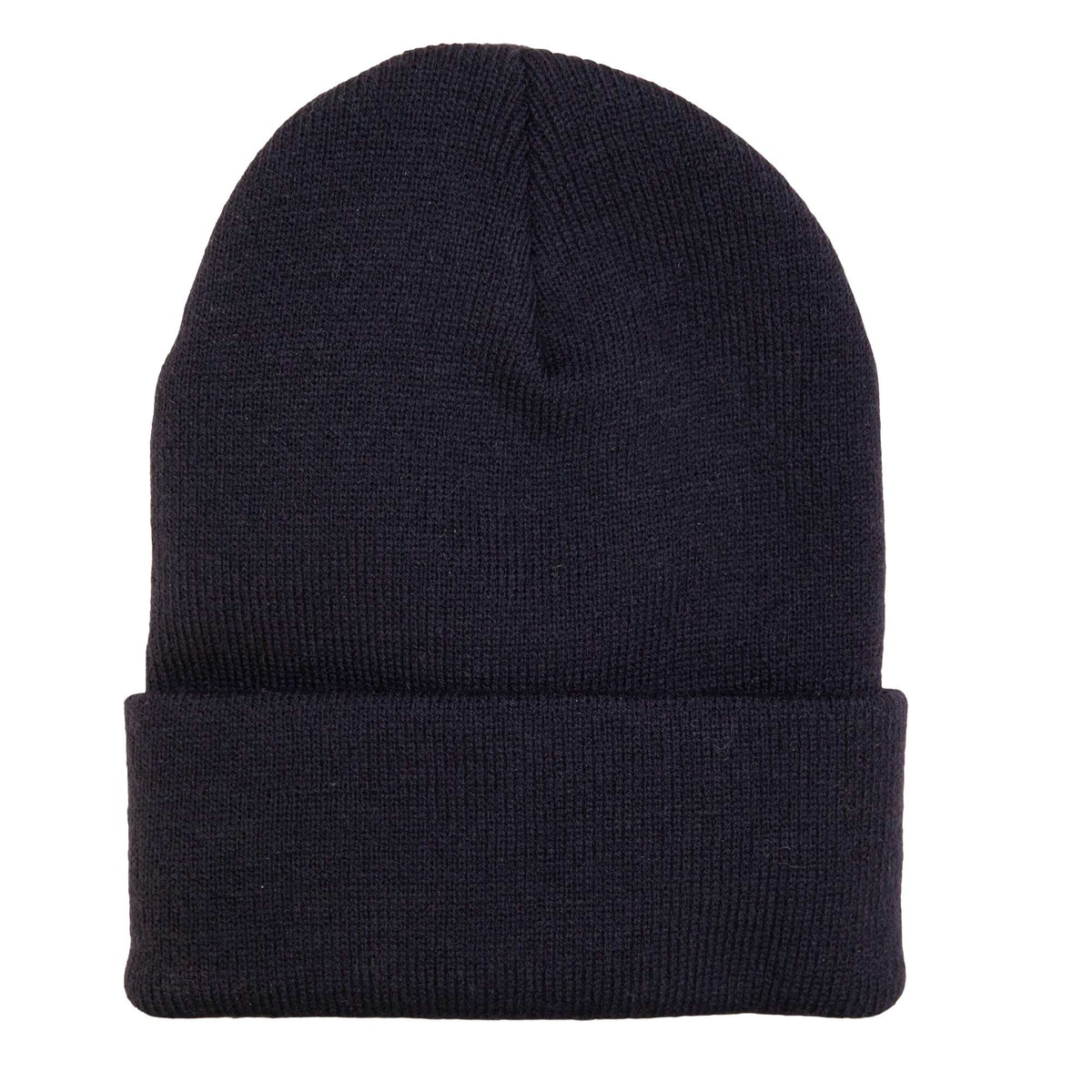 Wolverine Rib Knit Watch Cap, Made in USA Embroidery - Dark Navy - Back