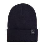 Wolverine Rib Knit Watch Cap, Made in USA Embroidery - Dark Navy - Front
