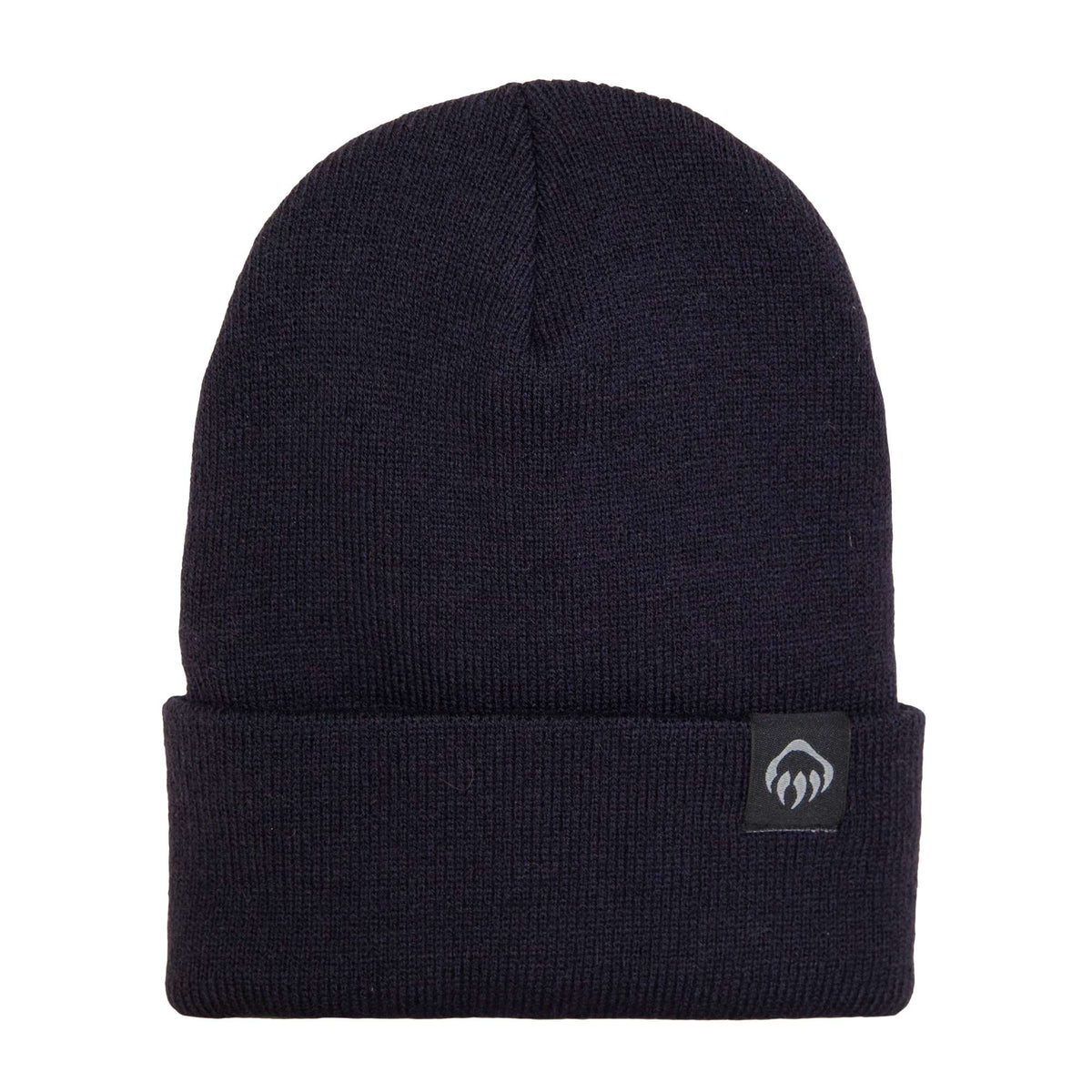 Wolverine Rib Knit Watch Cap, Made in USA Embroidery - Dark Navy - Front
