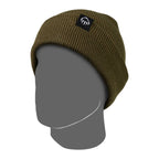 Wolverine Rib Knit Watch Cap, Made in USA Embroidery - Dark Olive - Right Angle