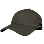 Wolverine Six Panel Cap, Grey Claw Label Embroidery - Black Olive - Right Angle 2