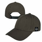 Wolverine Six Panel Cap, Grey Claw Label Transfer - Black Olive - Right Angle