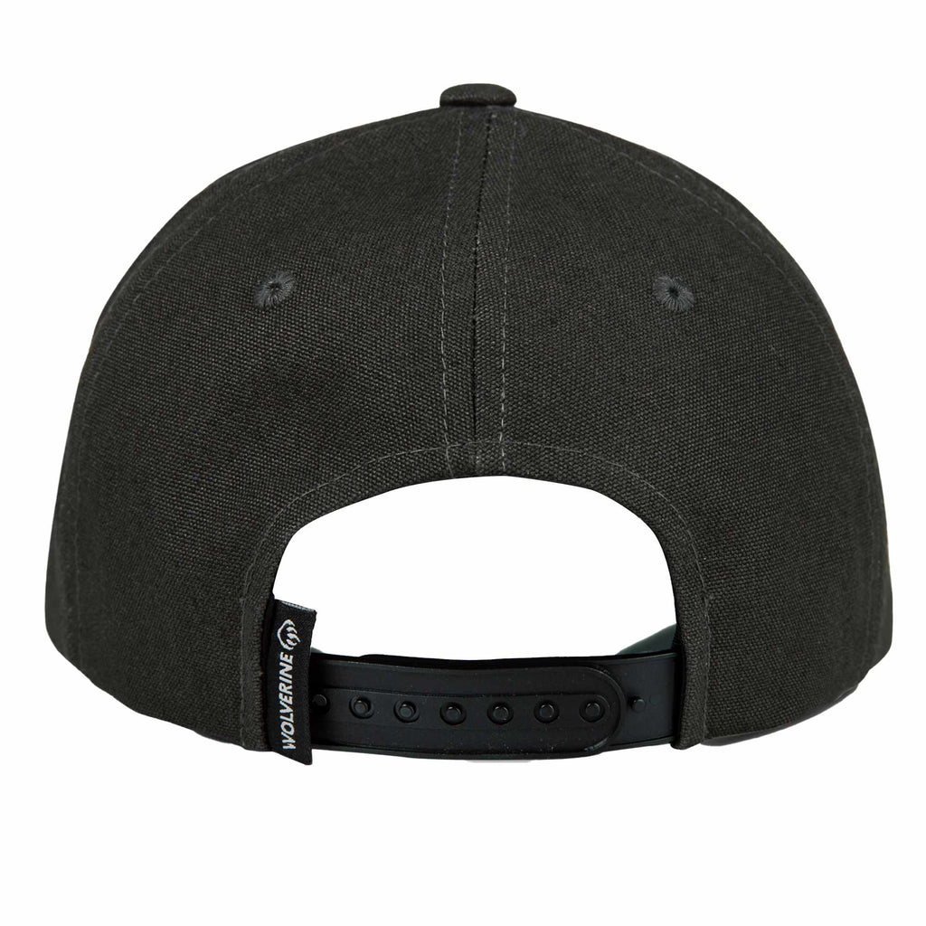 Wolverine Six Panel Cap, Grey Claw Label Transfer - Onyx - Back