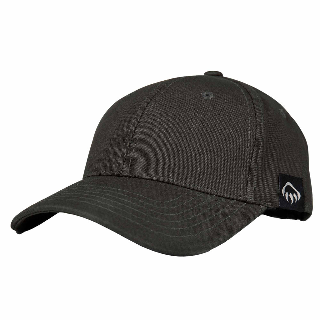 Wolverine Six Panel Cap, Grey Claw Label Transfer - Onyx - Right Angle 2
