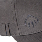 Wolverine Six Panel Cap with Pencil Sleeve Embroidery - Dark Grey - Left Angle Detail