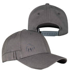 Wolverine Six Panel Cap with Pencil Sleeve Embroidery - Dark Grey - Left Angle