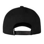 Wolverine Six Panel Cap with Pencil Sleeve Embroidery - True Black - Back