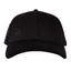 Wolverine Six Panel Cap with Pencil Sleeve Embroidery - True Black - Front