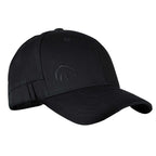 Wolverine Six Panel Cap with Pencil Sleeve Embroidery - True Black - Left Angle