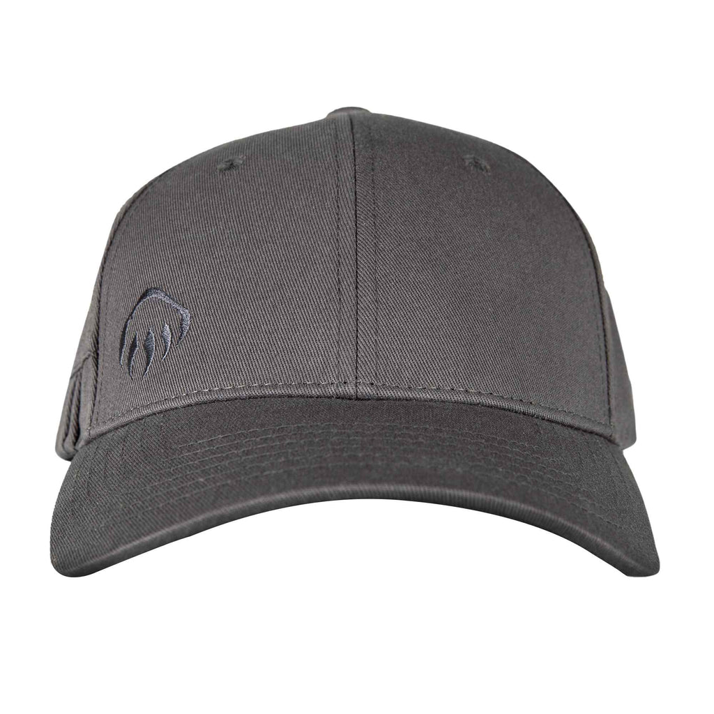 Wolverine Six Panel Cap with Pencil Sleeve Transfer - Dark Grey - Front