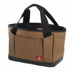 Wolverine Tool Tote with 17 Pockets, 13 Inch - Chestnut - Left Angle