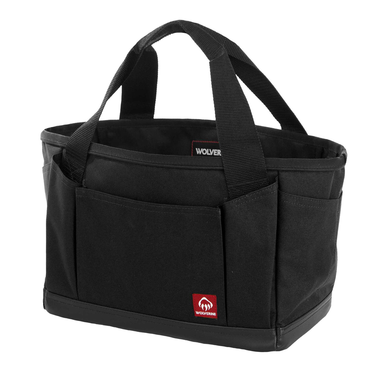 Wolverine Tool Tote with 17 Pockets, 13 Inch Embroidery - Black - Left Angle 2