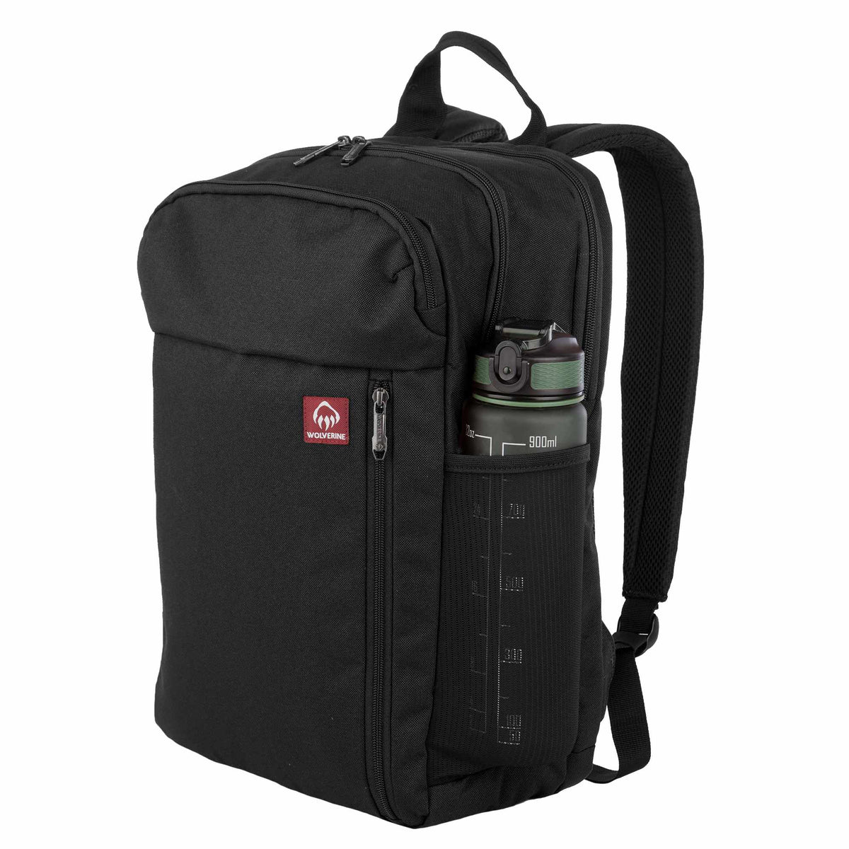 Wolverine Transit Backpack, 30L Embroidery - Black - Left Angle