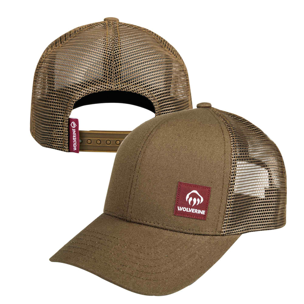 Wolverine Trucker Cap, Red Label Transfer - Chestnut - Left Angle