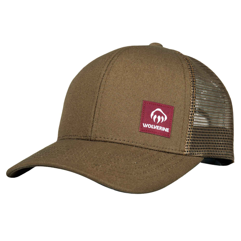 Wolverine Trucker Cap, Red Label Transfer - Chestnut - Right Angle