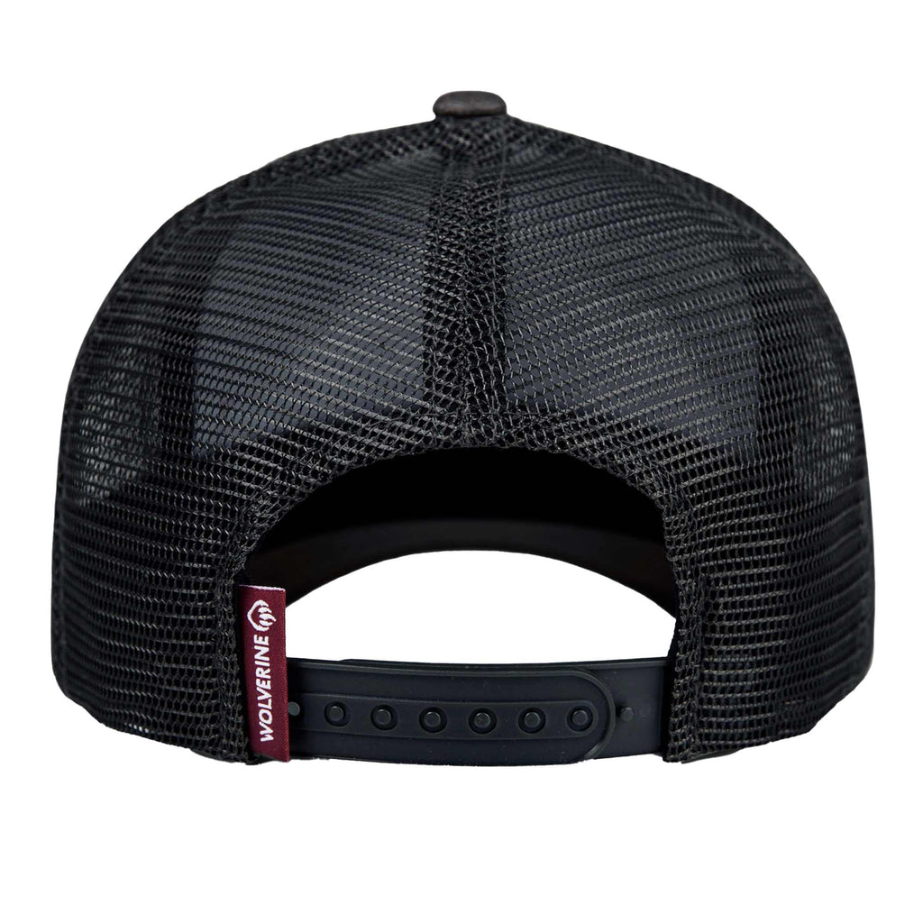 Wolverine Trucker Cap, Red Label Transfer - Onyx - Back