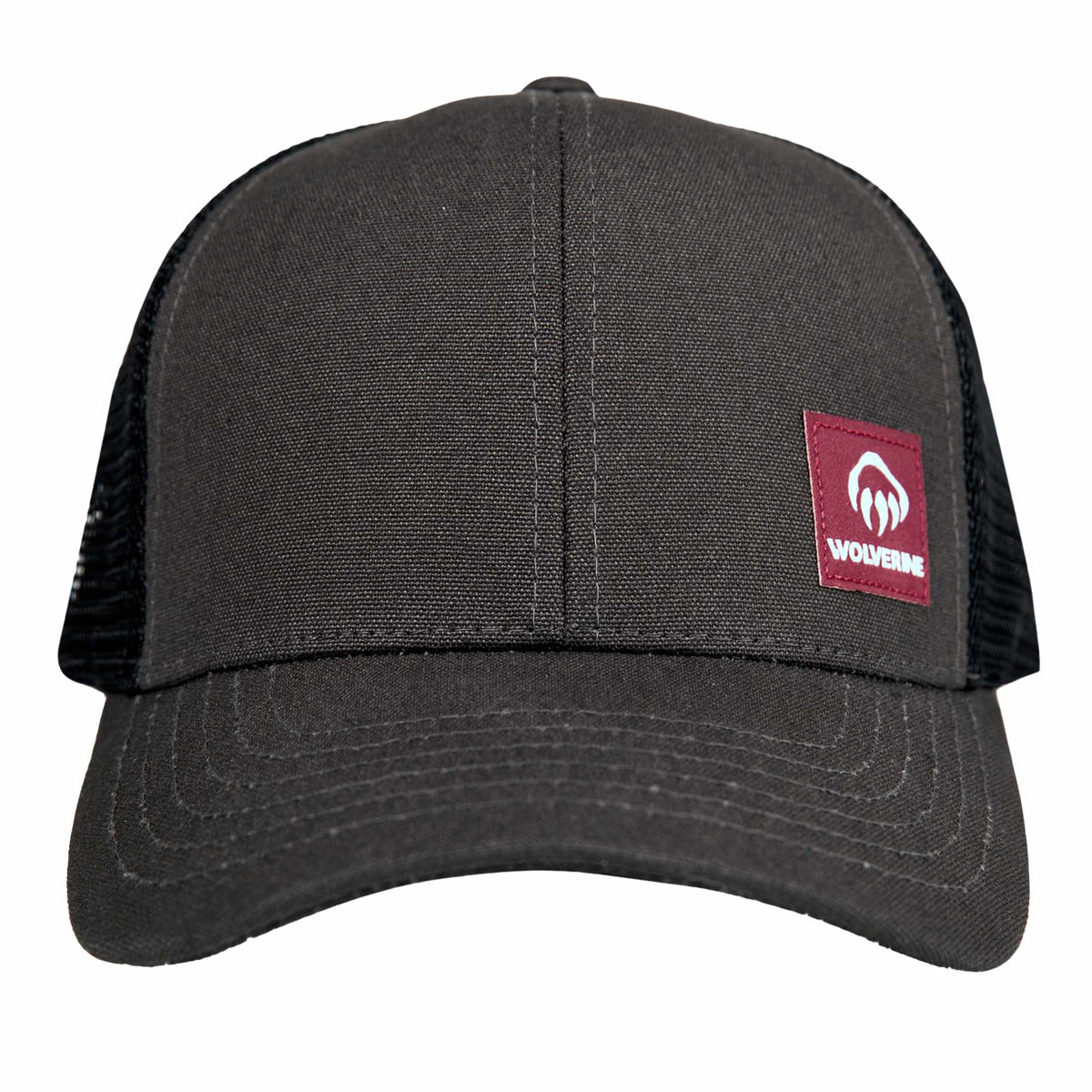 Wolverine Trucker Cap, Red Label Transfer - Onyx - Front