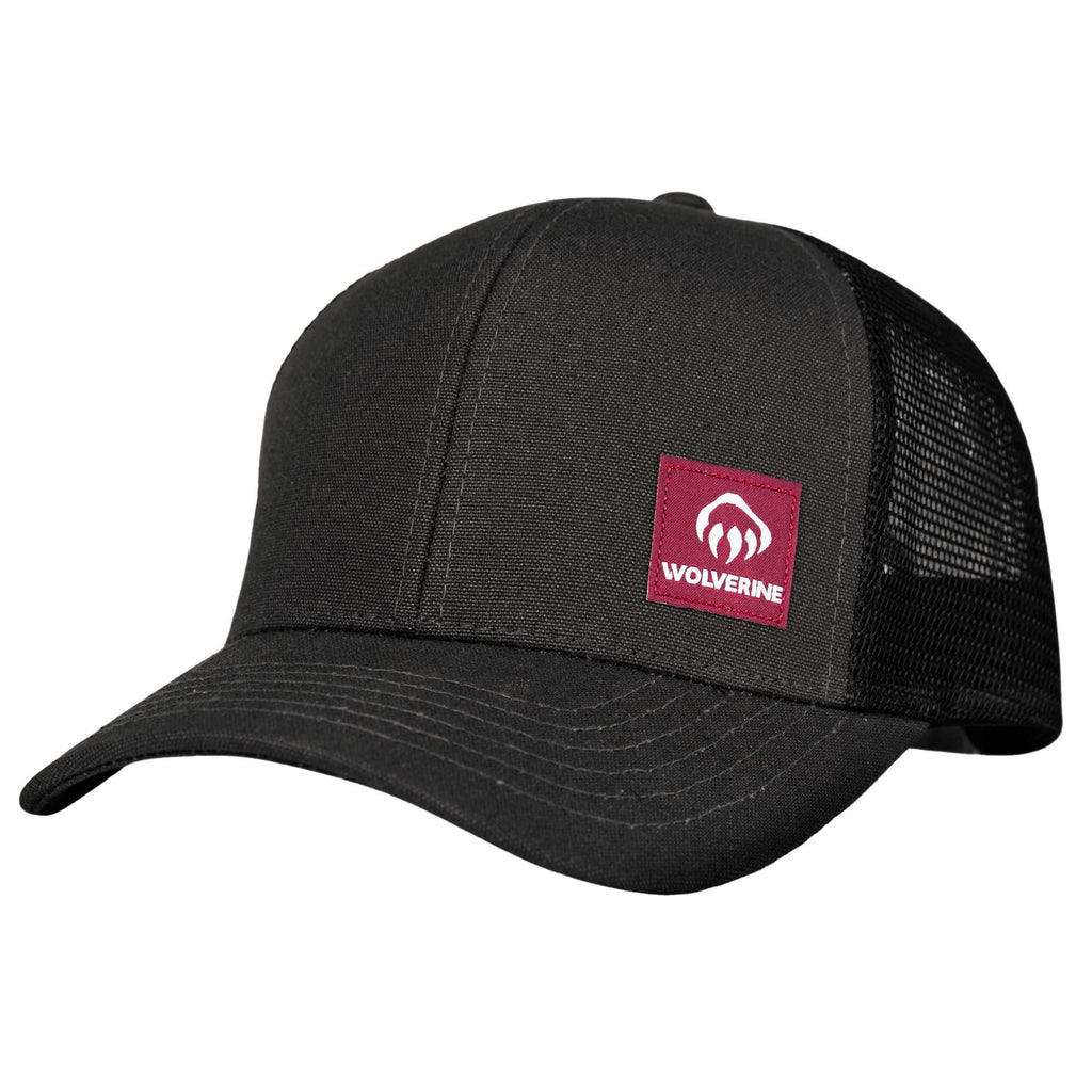 Wolverine Trucker Cap, Red Label Transfer - Onyx - Right Angle 2