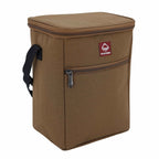 Wolverine Vertical Canvas Cooler for 12 Cans Embroidery - Chestnut - Right Angle 2