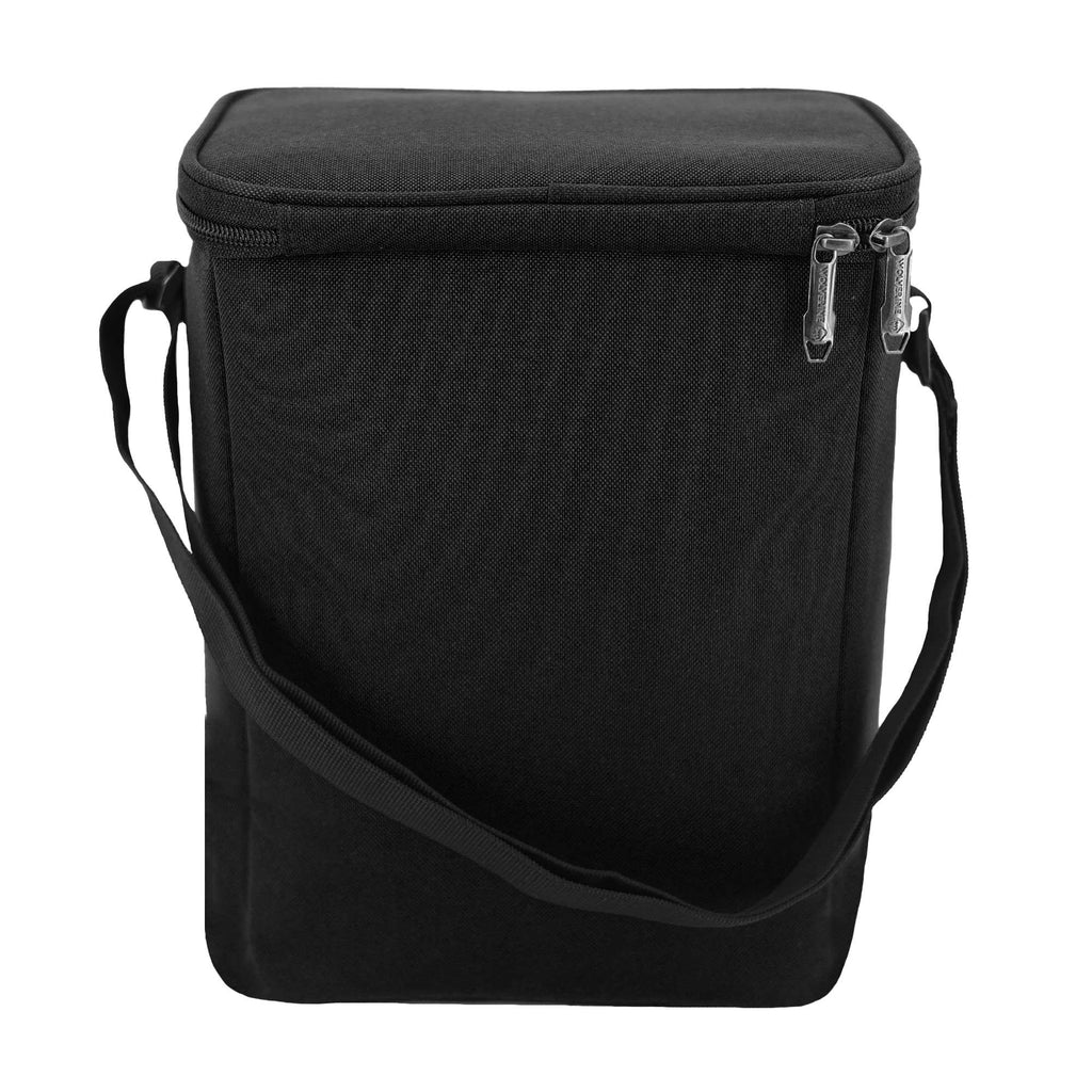 Wolverine Vertical Canvas Cooler for 12 Cans Transfer - Black - Back
