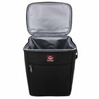 Wolverine Vertical Canvas Cooler for 12 Cans Transfer - Black - Open Front 2