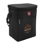 Wolverine Vertical Canvas Cooler for 12 Cans Transfer - Black - Right Angle