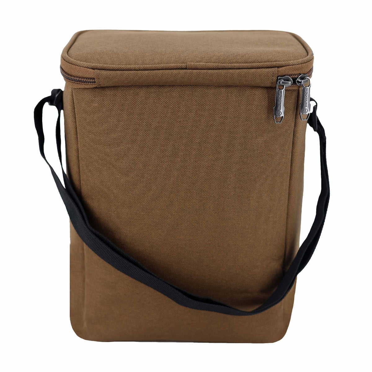 Wolverine Vertical Canvas Cooler for 12 Cans Transfer - Chestnut - Back