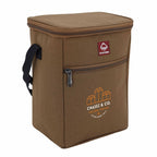 Wolverine Vertical Canvas Cooler for 12 Cans Transfer - Chestnut - Right Angle