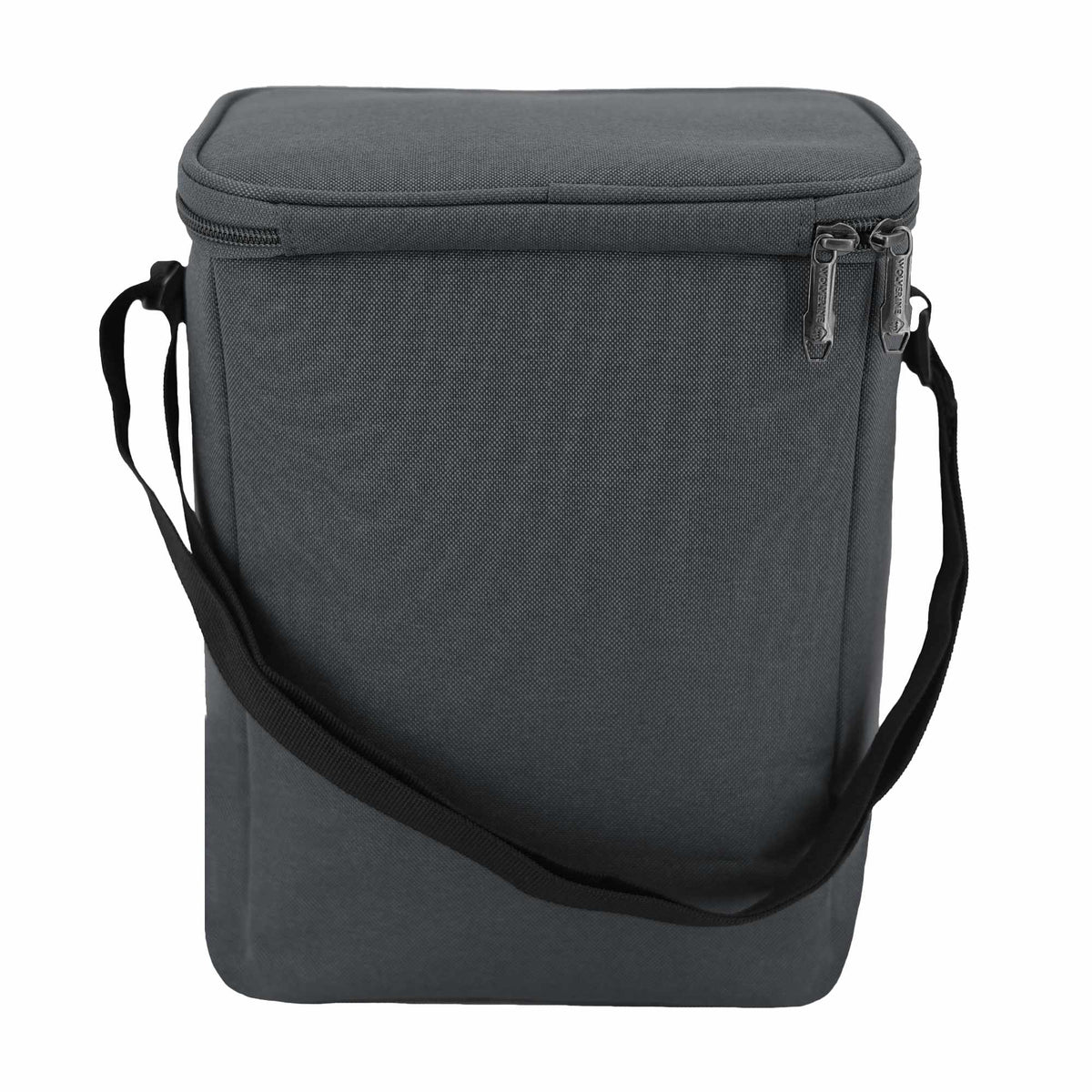 Wolverine Vertical Canvas Cooler for 12 Cans Transfer - Gray - Back
