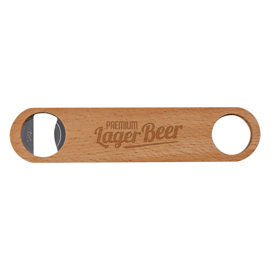 Wooden Bottle Opener, Large - Wood - Laser Engraving