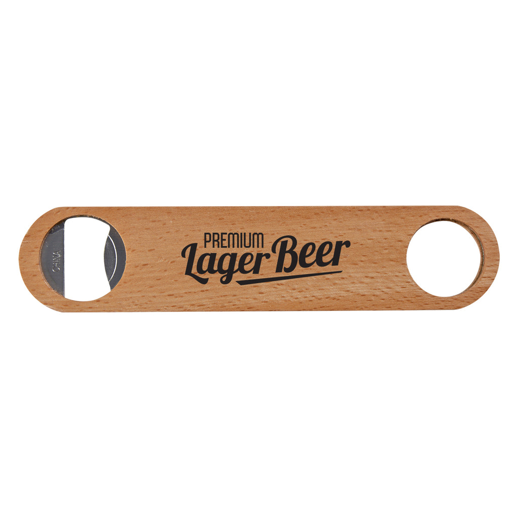 Wooden Bottle Opener, Large - Wood - Silk Screen