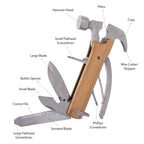 Wooden Hammer Multi-Tool, Twelve-Way - Wood - Inset